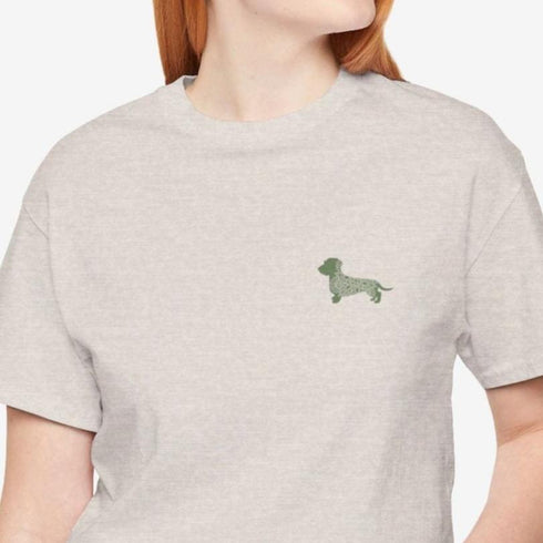 Wirehaired Dachshund Mandala - Dachshund Shirt for Women - Dachshund Mandala T- Shirt